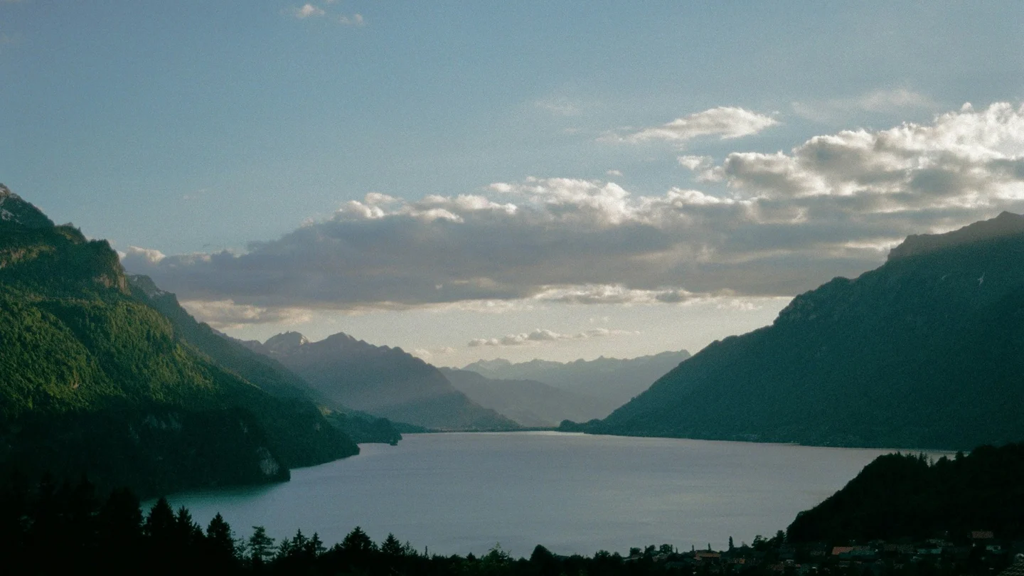 Mountain slopes above Lake Brienz